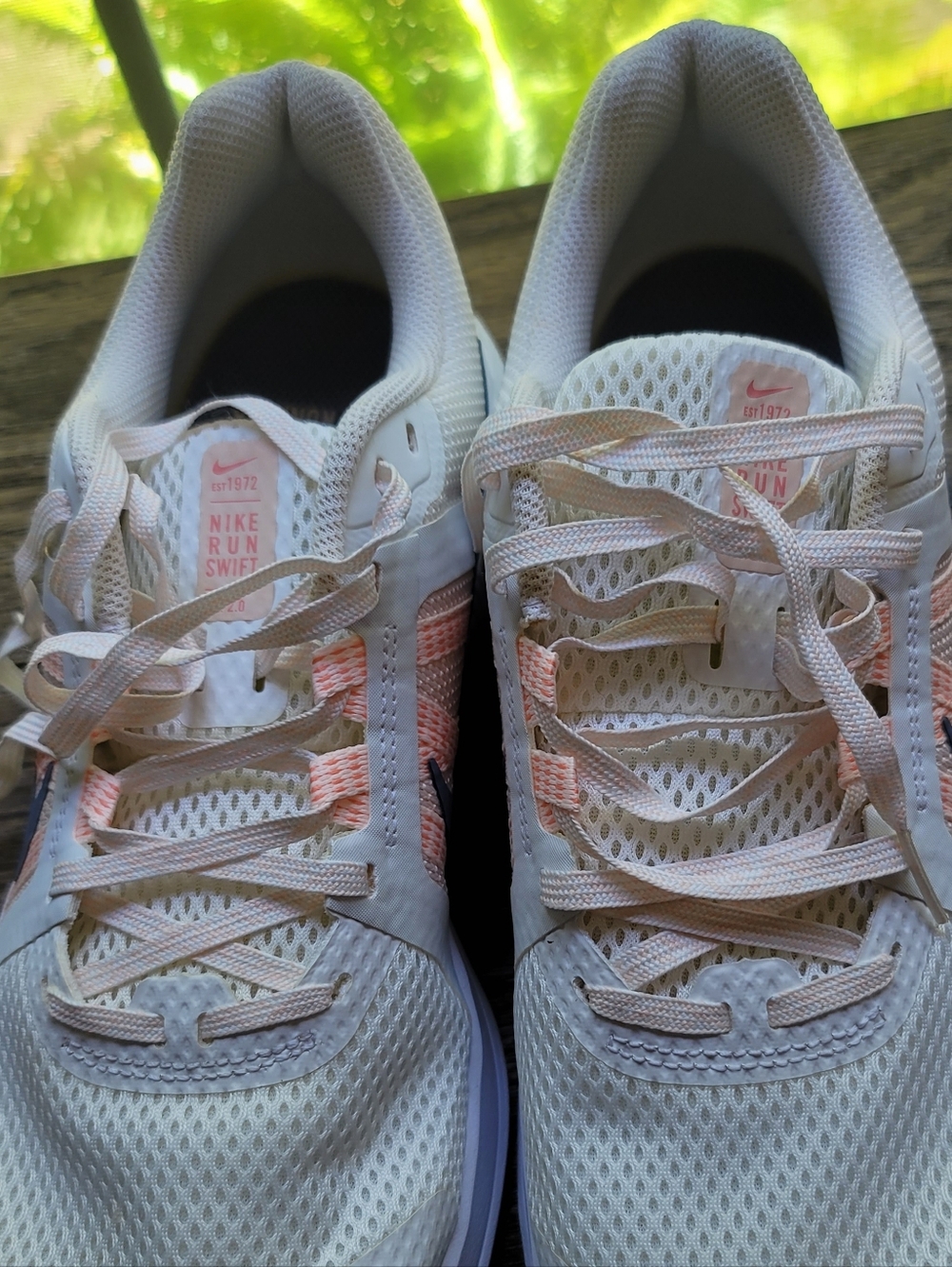 Nike Women's White & Peach Running Shoes - Picture 3 of 10